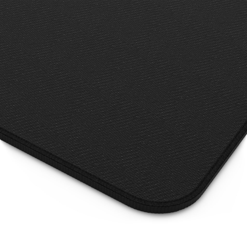 Floral Gold Compass Desk Mat — Decorative Mouse Pad with Nautical Star & Infinity Ribbon