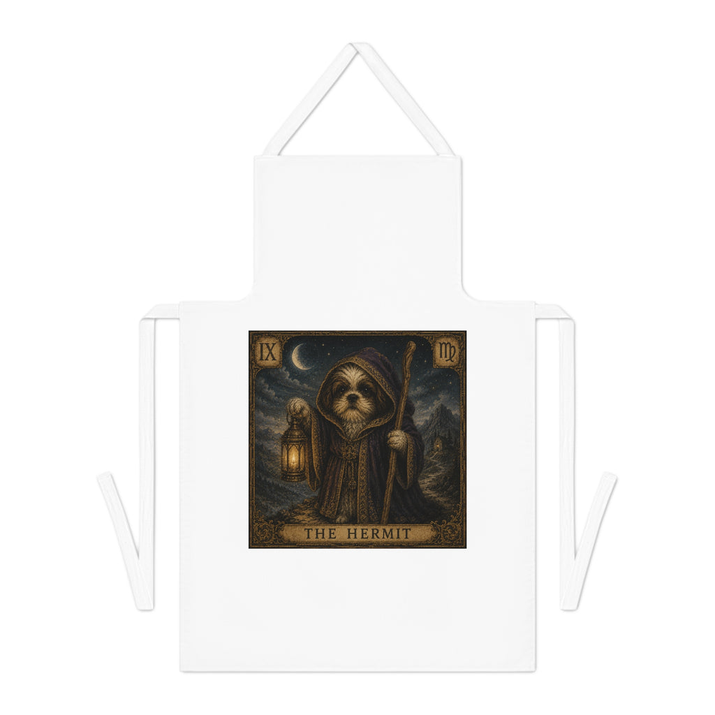 Copy of Tarot 'The Fool' Puppy Apron — Whimsical Dog Tarot Kitchen Apron