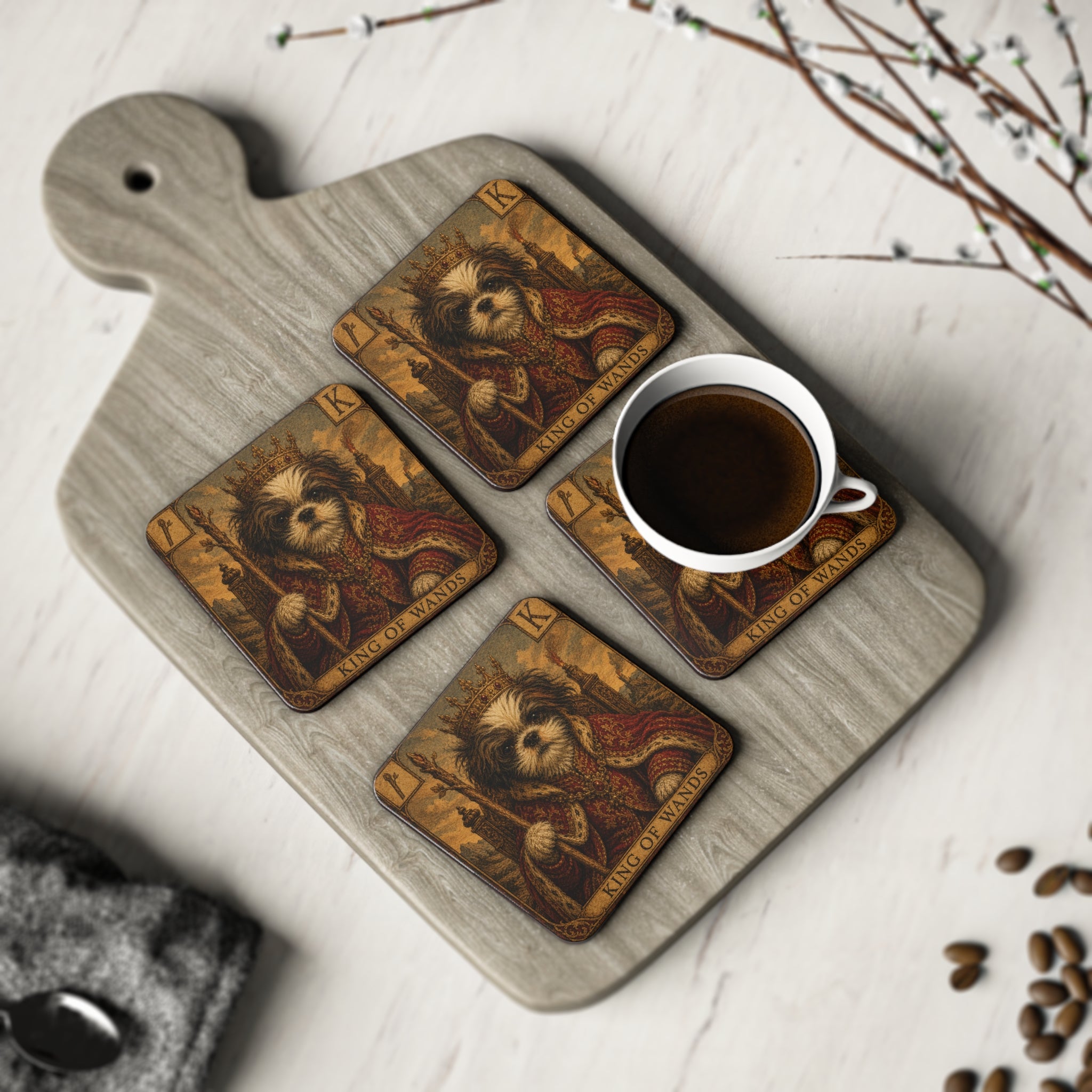 Coasters Zorro tarot style