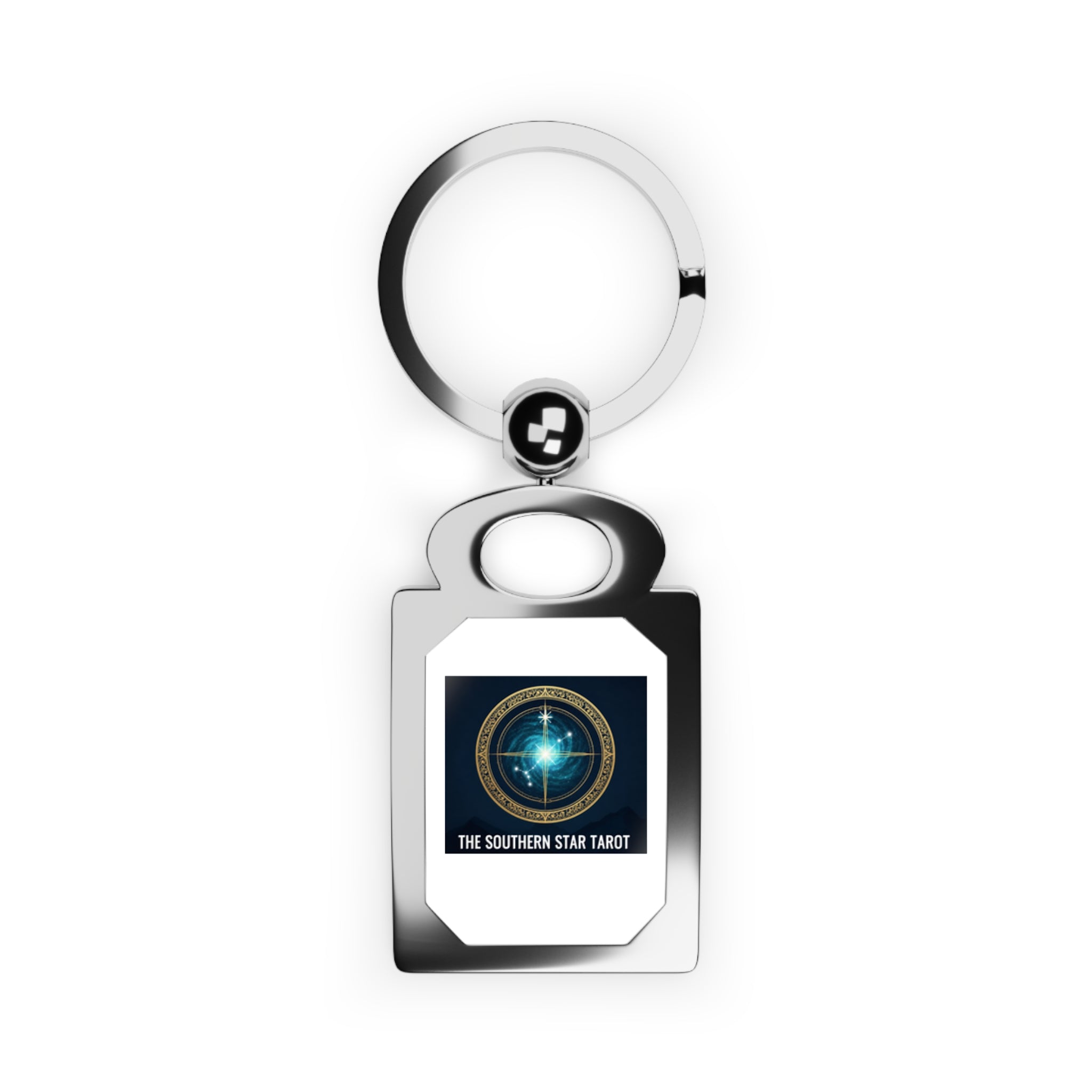Tarot Logo Rectangle Photo Keyring — The Southern Star Tarot