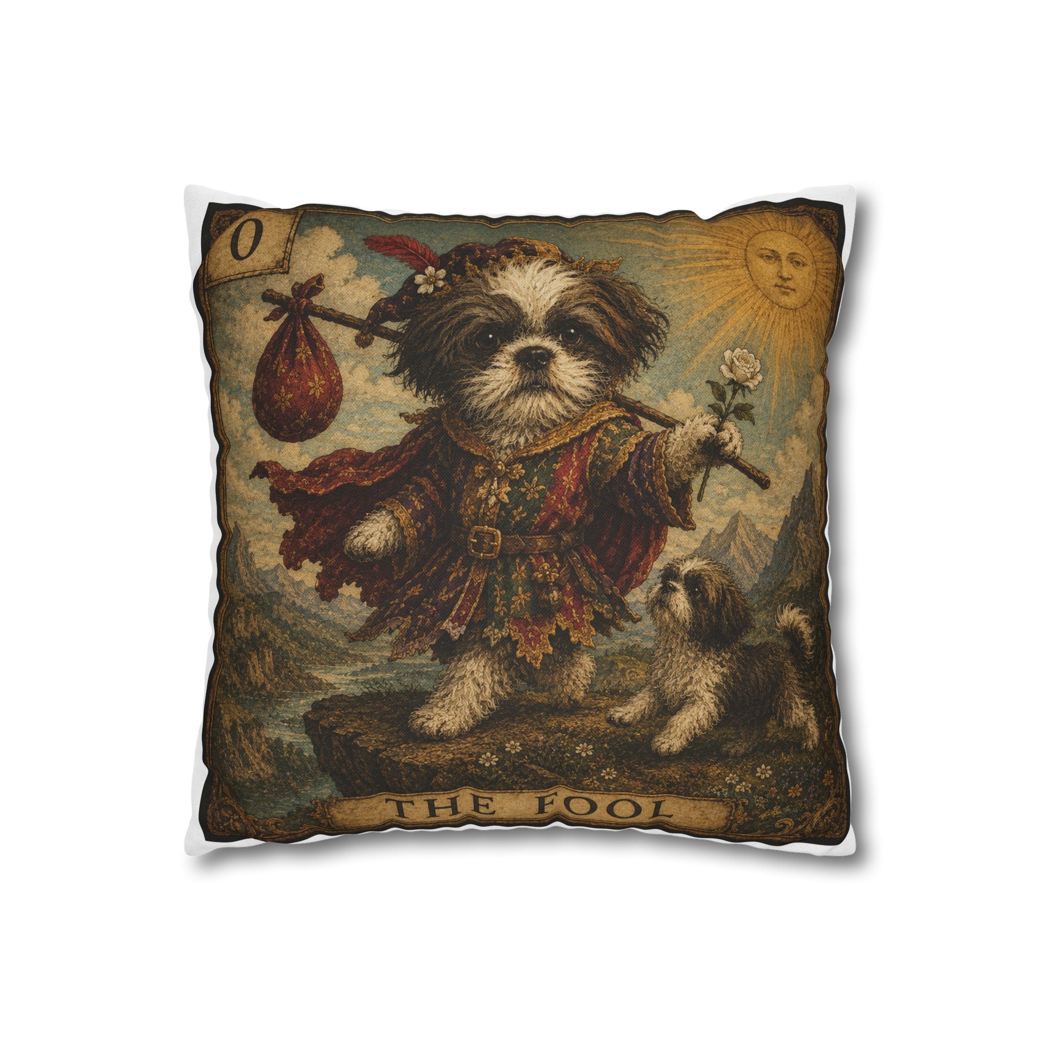 Tarot Dog 'The Fool' Decorative Pillow