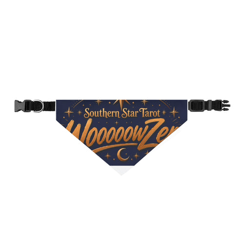 Clip-On Pet Bandana — Southern Star Tarot "Woooowzer" Mystic Night Design